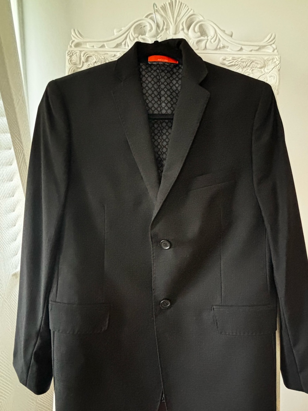 TALLIA Boys - 16R Black Single-Breasted Sport Coat